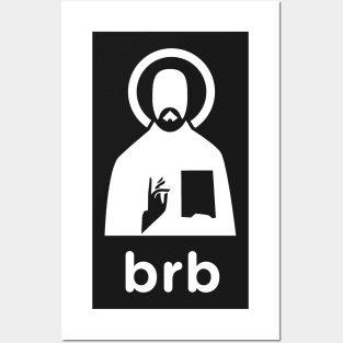 Brb | Minimal Christian Jesus Design Posters and Art